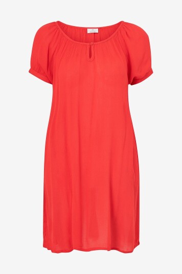 KAFFE Tunika Amber SS Tunic Rød KAFFE Tunika Amber SS Tunic Rød