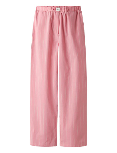 LMTD Nlfhelles Poplin Wide Pant Pink 158
