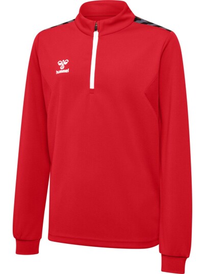 Hummel Hmlauthentic Half Zip Sweat 3062 True Red S Hummel Hmlauthentic Half Zip Sweat 3062 True Red S