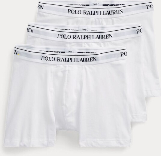 Ralph Lauren Boxershorts Classic Trunks 3pk Hvit L