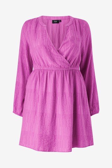 Zizzi Kjole caMonica L/S Abk Dress Zizzi Kjole caMonica L/S Abk Dress