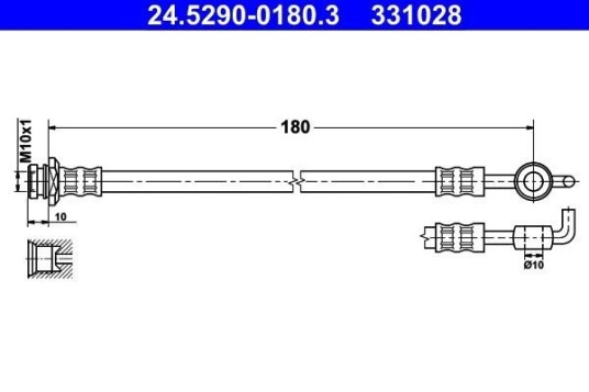 Bremseslange ATE 24.5290-0180.3