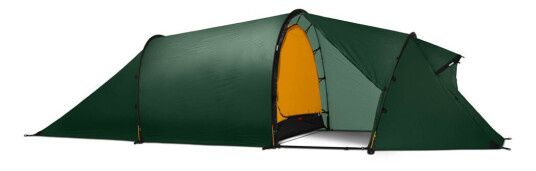Hilleberg Nallo 3 GT Grønn Tunneltelt for 2-3 personer med stor vestibyle