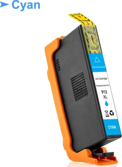 TB Blekkpatron 912XL Cyan Høykapasitet (10.5 ml), erstatter HP 3YL81AE