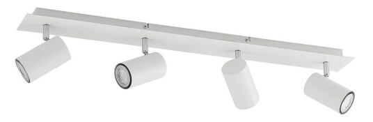 Lindby Joffrey takspot, 4 lyskilder, 80 cm, hvit