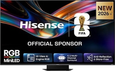 Hisense 75" UR9S RGB MiniLED 4K Smart TV 2026