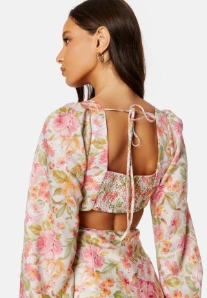 FOREVER NEW Ivy Satin Midi Dress Halliday Floral 40 FOREVER NEW Ivy Satin Midi Dress Halliday Floral 40