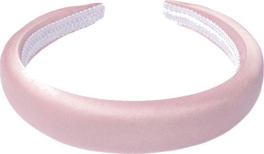 DARK Satin Hair Band Broad Light Rose