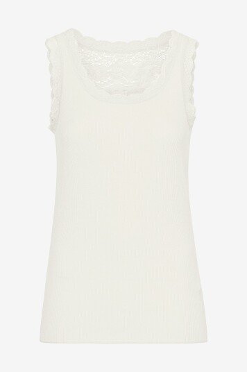 Cream Singlet Vanessa Top Hvit Cream Singlet Vanessa Top Hvit