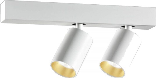 Saturno 2 Spot Dimbar 2x9W LED Hvit/Gull