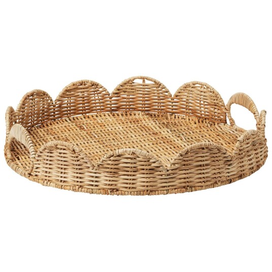 Pick A Poppy Scallop Brett Naturlig 40 cm