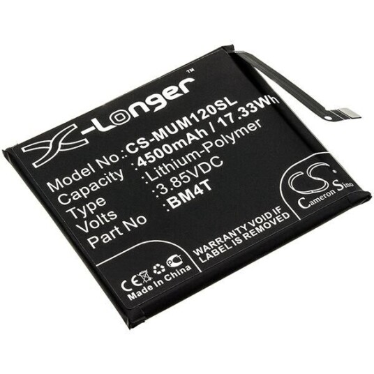 Xiaomi Redmi 10X Pro batteri (4500 mAh 3.85 V, Sort)