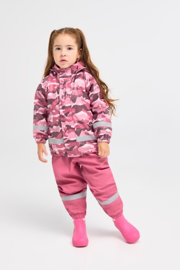 Nordbjørn Skagen Fôret Regnsett Hide and Seek Pink 86-92