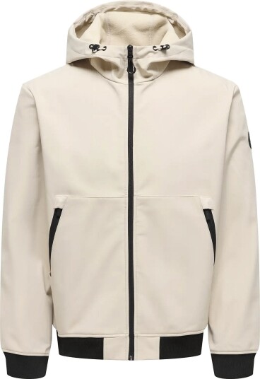 ONLY & SONS Onsbowie Softshell Bomber Noos   Beige   XS