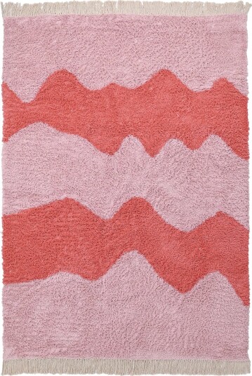 Ryetepper Amira Natural Cotton Shaggy rosa Størrelse: 80 x 150 cm Ryetepper Amira Natural Cotton Shaggy rosa Størrelse: 80 x 150 cm
