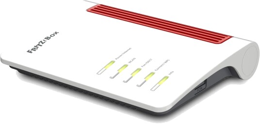 AVM Fritz!Box 4050 WiFi 6 Mesh-Ruter Dual-Band 2400 Mbps med 4 Gigabit LAN-tilkoblinger