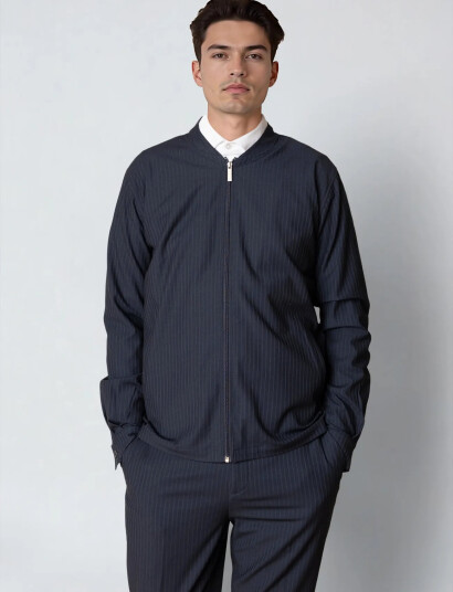 Clean Cut Copenhagen Garth Jacket - Navy - M