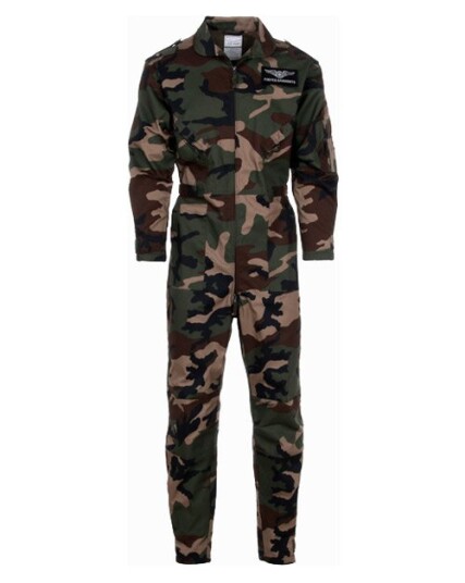Fostex kamuflasjedress for barn Woodland Grønn, Brun