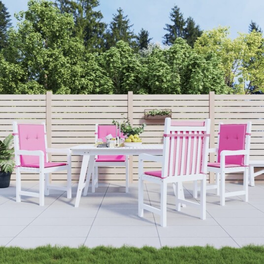 vidaXL Ryggputer 4 stk. Oxford Stoff Rosa