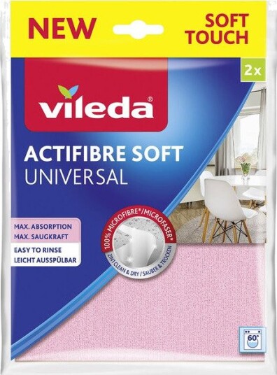 Vileda Actifibre Universal Mikrofiberklut - 2 stk. Vileda Actifibre Universal Mikrofiberklut - 2 stk.