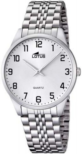 Lotus Herreklokke 15883/1 Classic Hvit/Stål Ø38 mm