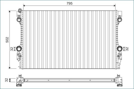 Radiator VALEO 701126