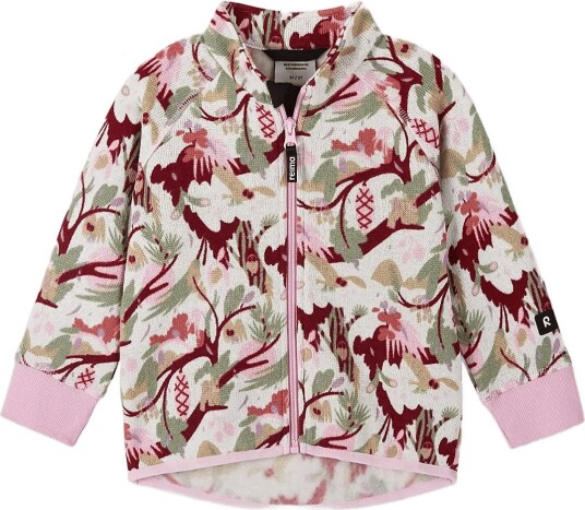 Reima Fleece Sweater Ornament Pink 98 Reima Fleece Sweater Ornament Pink 98