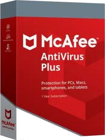 McAfee AntiVirus Plus 1 Year / Unlimited Devices McAfee AntiVirus Plus 1 Year / Unlimited Devices