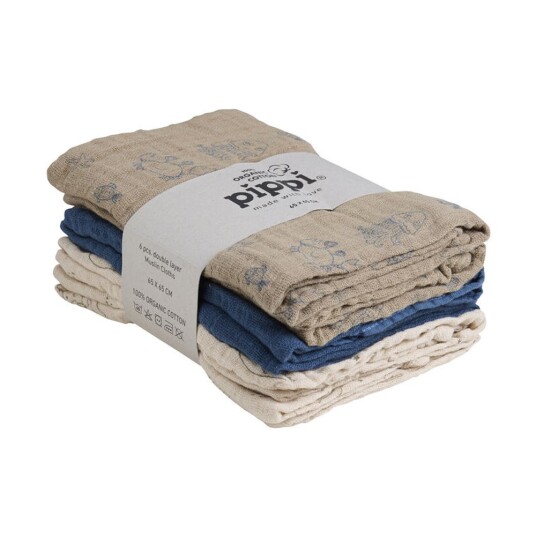 Gassklut Pippi 6pk China Blue