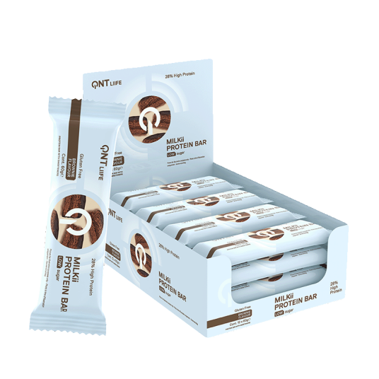QNT Milkii Protein Bar 12x60g Brownie QNT Milkii Protein Bar 12x60g Brownie