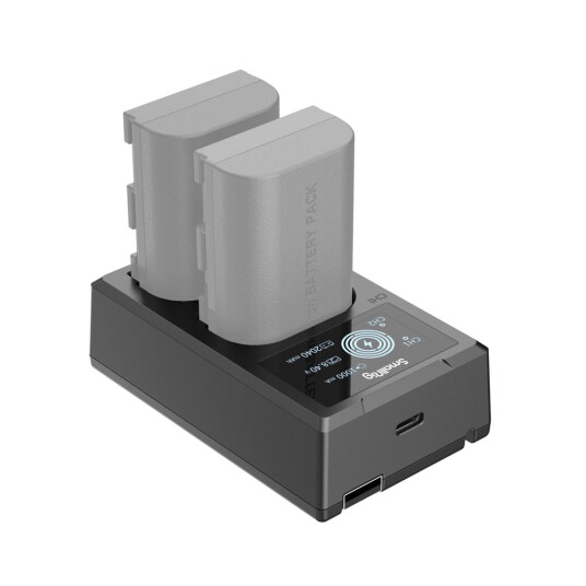 SmallRig 4084 Battery Charger for LP-E6 Dobbellader for Canon LP-E6 batterier SmallRig 4084 Battery Charger for LP-E6 Dobbellader for Canon LP-E6 batterier