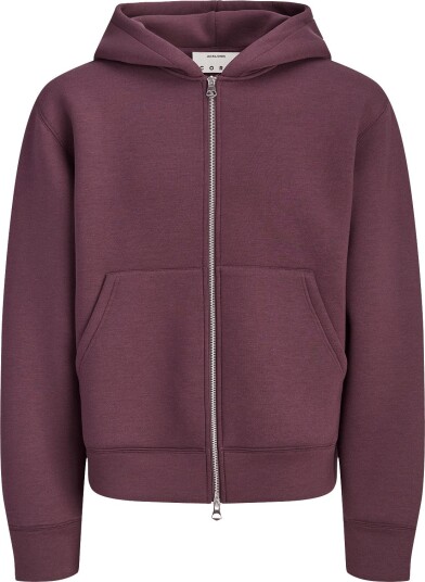 Jack & Jones Jcolegacy Sweat Scuba Zip Hood Noos Burgundy M