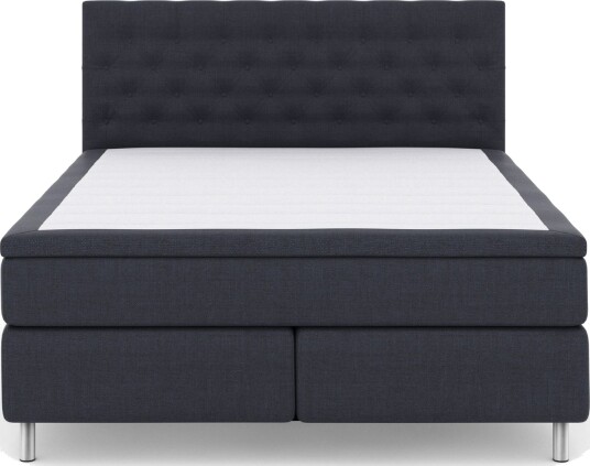 Select No 5 Komplett Sengepakke 210x210 Fast Lateks Blå/Metallben