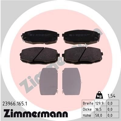 Bremseklosser ZIMMERMANN 23966.165.1