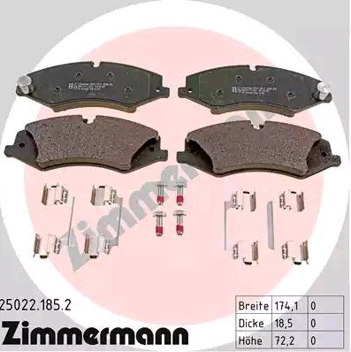 Bremseklosser ZIMMERMANN 25022.185.2 Bremseklosser ZIMMERMANN 25022.185.2