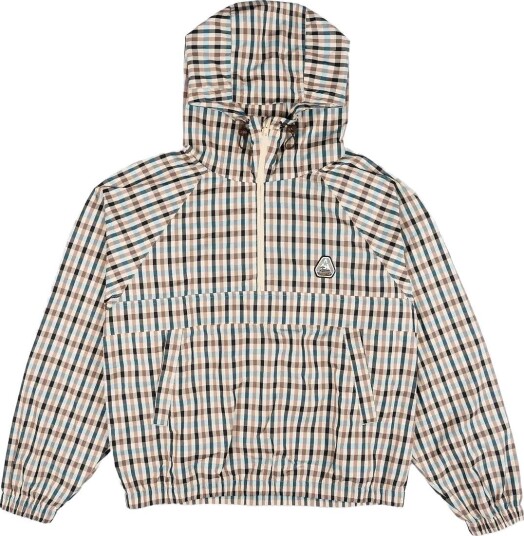 Goodies Sportive Off Season Checks Anorak   BLUE/BROWN   S