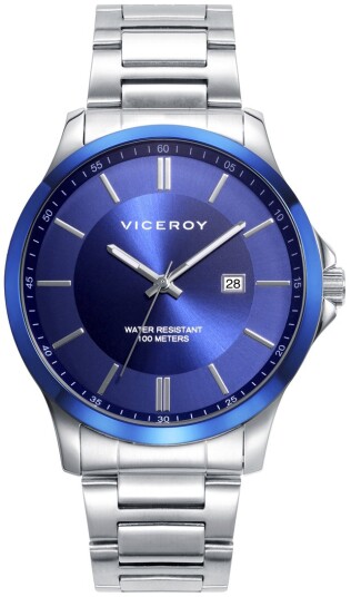 Viceroy Herreklokke 401289 37 Classic Blå/Stål Ø43 mm Viceroy Herreklokke 401289 37 Classic Blå/Stål Ø43 mm