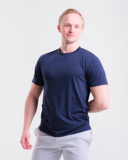 LEVITY Sports Functional Tee M Navy Marl - S
