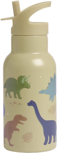 A Little Lovely Company Vannflaske Dinosaurer 350 ml Beige A Little Lovely Company Vannflaske Dinosaurer 350 ml Beige