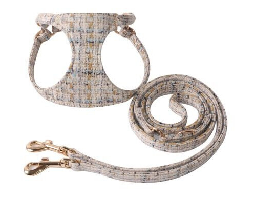 Lekker Tweed Hundesele Med Lenke