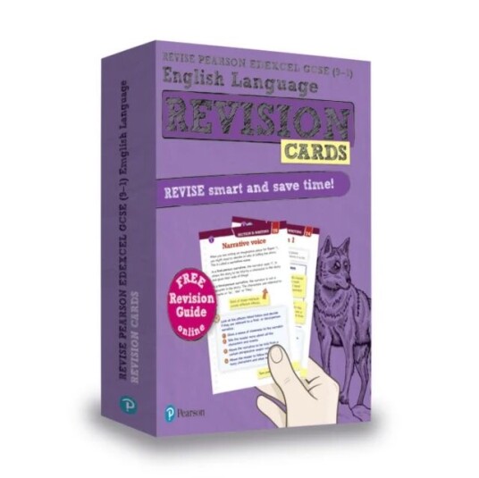 Pearson Revise Edexcel Gcse English Language Revision Cards (With Free Online Revision Guide): For 2 Av Emma Clark