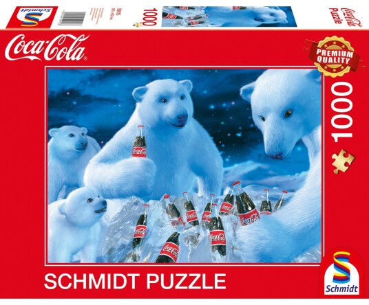 Schmidt Puslespill Coca Cola IsbjÃ¸rn Puslespill 1000 deler