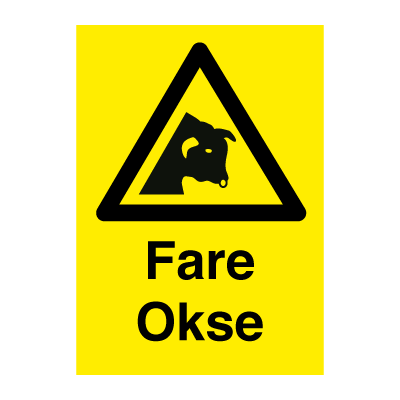 Jo Safety FARE Okse Fareskilt 6307073