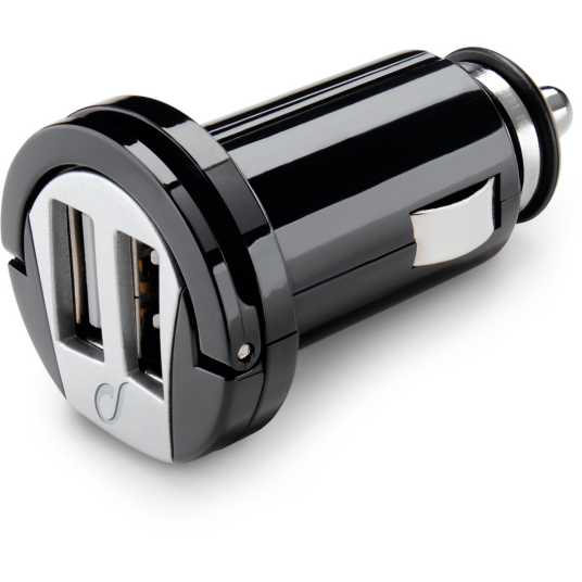 Cellularline 10W Dual USB Billader med 2 Uttak – Svart