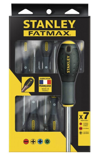 Stanley Skrutrekkersett 7 Deler Soft-grip Krom-Vanadium 550 G Håndverktøy