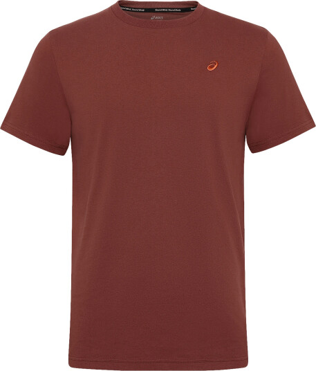 Asics Asics Spiral Embroidery Tee Brown S