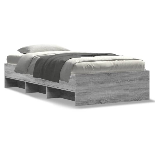  Sengeramme grå sonoma 90x190 cm konstruert tre 8721102857119