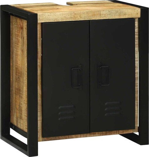 Vaskeskap 55x35x60 cm Massivt Tre Rustikk Mango