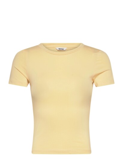 Monki Tight Mini T Shirt Yellow XL