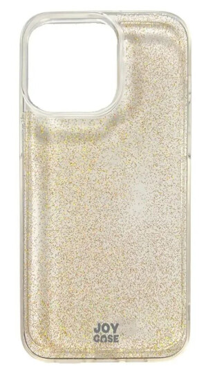 Joy Case iPhone 15 Pro Max Joy Deksel Hybrid Glitter Deksel - Gjennomsiktig / Gull